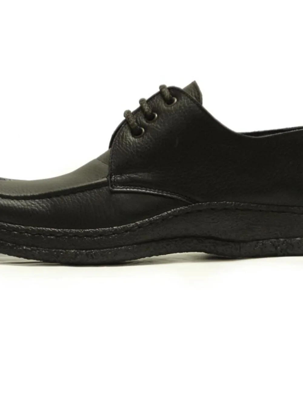 5455 Javier Black Leather Lace up Pinosos Made in Spain